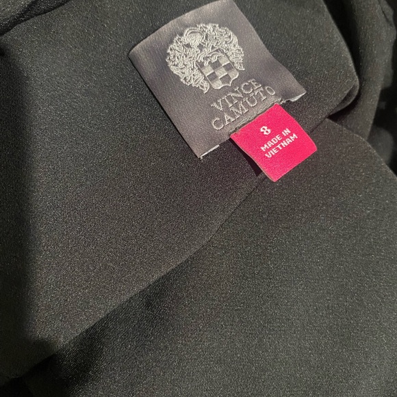 Vince Camuto Black Evening Dress with side slit - Picture 7 of 8